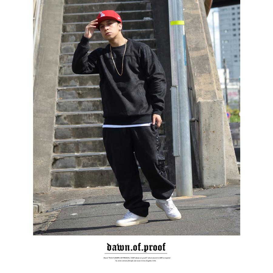 ポリスエード セットアップ メンズ 大きいサイズ 裏起毛フリース スウェード トレーナー パンツ 上下 パイピング Dop B系 ストリート ブランド 5 Off