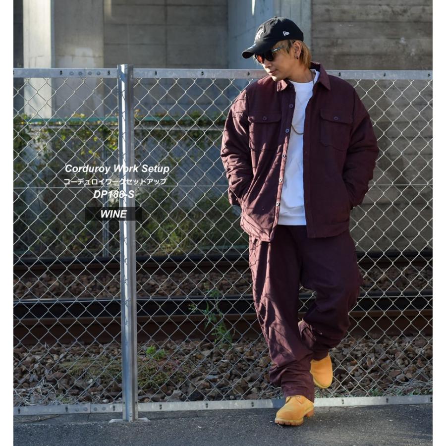 DOPE コーデュロイ ワーク セットアップ メンズ 中綿 DOPE コーデュロイ ワーク セットアップ メンズ 中綿