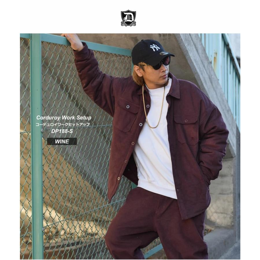 DOPE（ドープ） コーデュロイ ワーク セットアップ メンズ 中綿