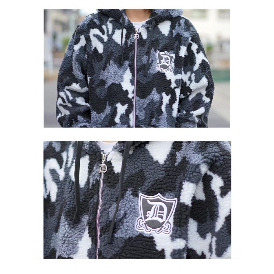 DIESEL ボアフリース セットアップ 迷彩 カモ DOPE オーバーサイズ ボアフリース セットアップ メンズ 迷彩