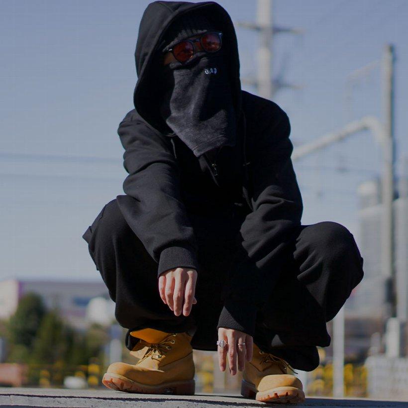 セットアップ メンズ 大きいサイズ ネックウォーマー付きパーカー スウェットカーゴパンツ スエット 上下セット ダボダボ ゆったり 2024 春 新作 | DOPE | 16