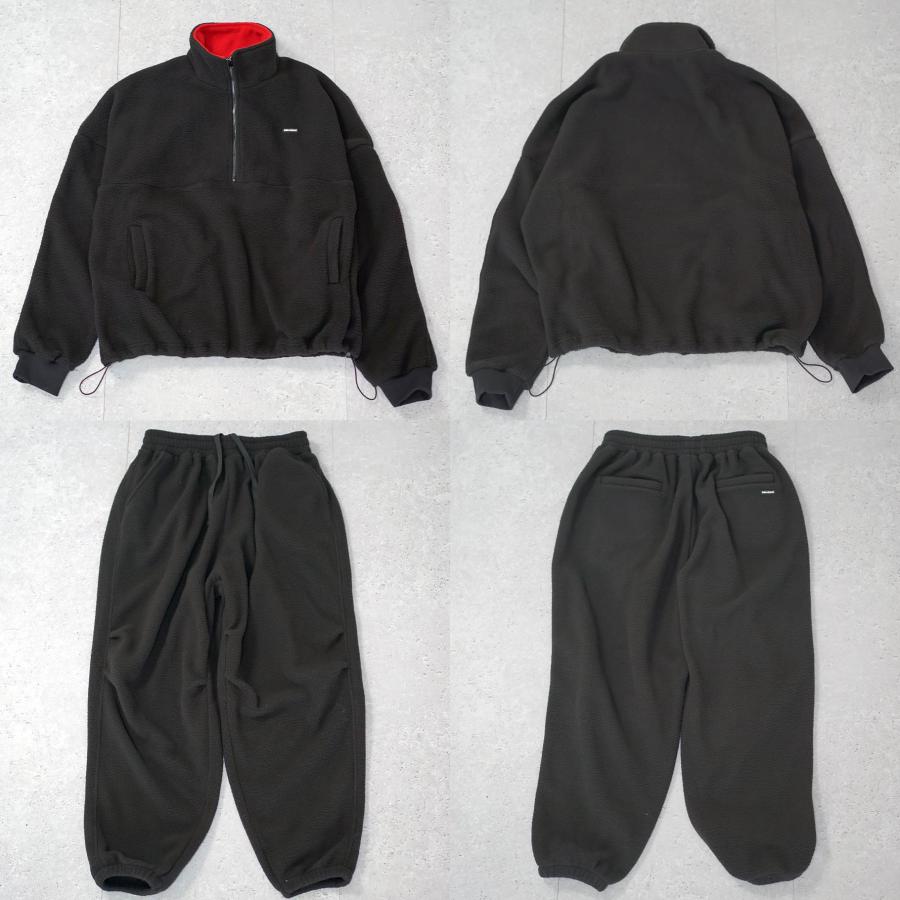 DOPE オーバーサイズ スタンドカラー フリース セットアップ