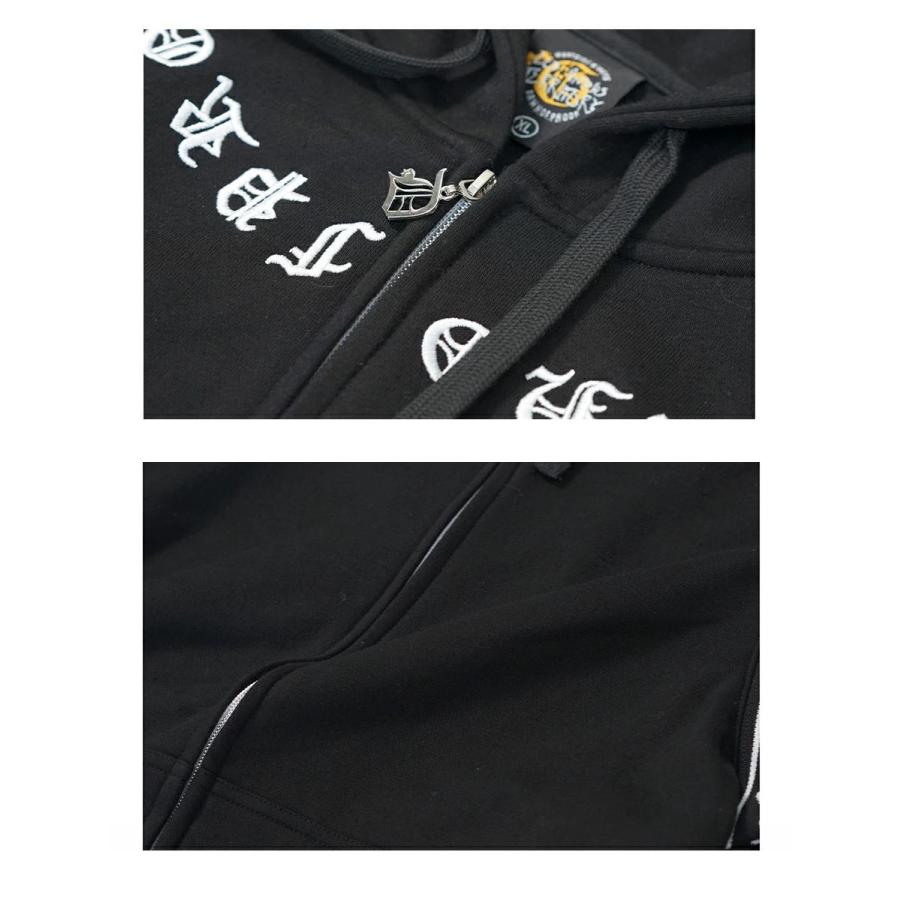 セットアップ メンズ 裏毛 スウェット 上下 大きいサイズ リブライン オーバーサイズ スエット ジップパーカー パンツ  B系 ファッション DOP ディーオーピー | DOPE | 19