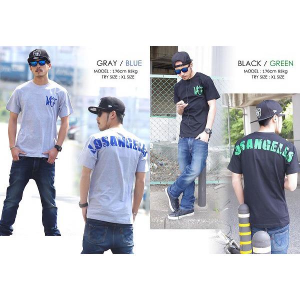 Tシャツ メンズ 半袖 大きいサイズ DOP LAロゴプリント B系 ストリート系 ファッション |  | 03