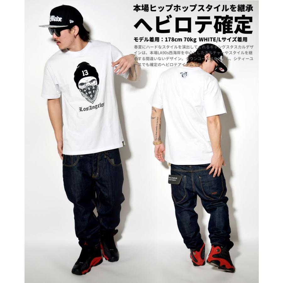 Tシャツ メンズ 半袖 大きいサイズ DOP スカルギャングプリントTシャツ B系 ストリート系 ファッション |  | 05