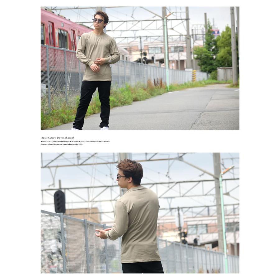 無地 ロンT 長袖Tシャツ メンズ 大きいサイズ DOP オーバーサイズ ヘビーウェイト ロングTシャツ B系 ストリート ブランド 白 黒 |  | 17