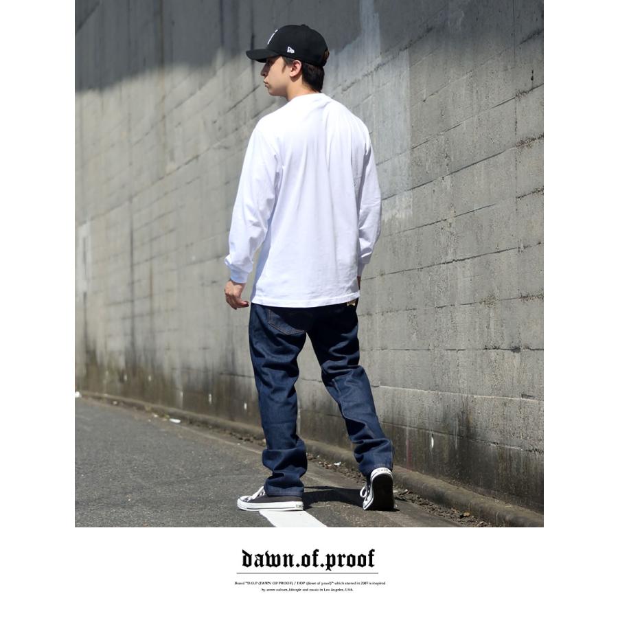 無地 ロンT 長袖Tシャツ メンズ 大きいサイズ DOP オーバーサイズ ヘビーウェイト ロングTシャツ B系 ストリート ブランド 白 黒 |  | 07