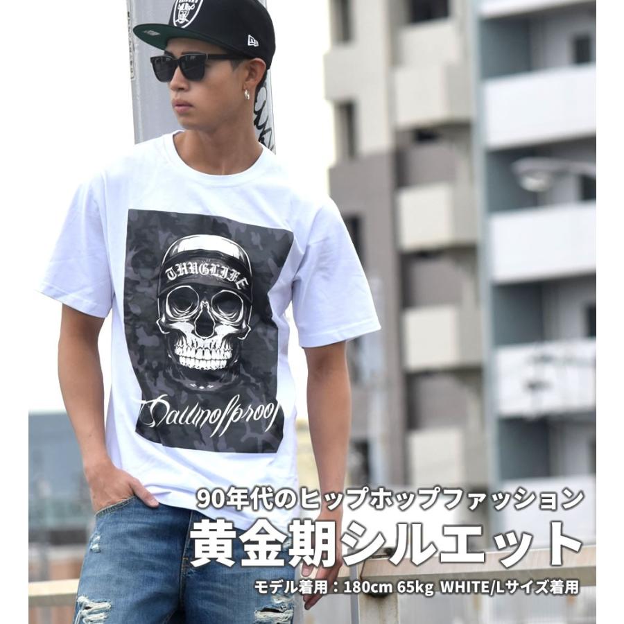 Tシャツ メンズ 半袖 大きいサイズ DOP バンダナスカルプリントTシャツ B系 ストリート系 ファッション |  | 01