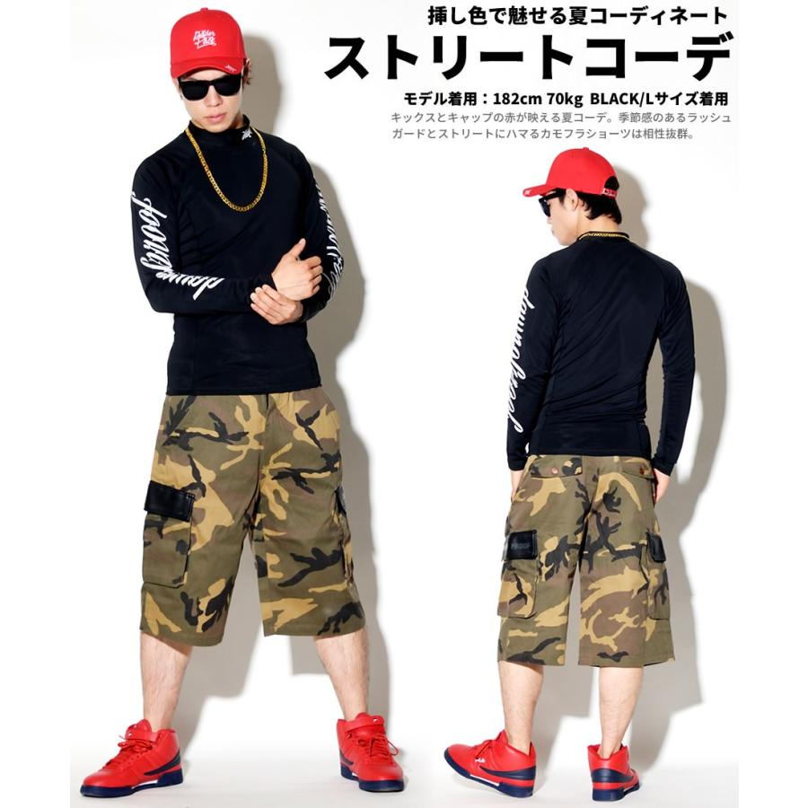 ラッシュガード メンズ 長袖 Tシャツ ロンT カットソー 水着 水陸両用 UVカット 紫外線対策 大きいサイズ DOP 袖プリント モックネック サーフシャツ |  | 08