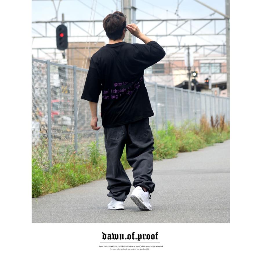 Tシャツ メンズ 半袖 大きいサイズ DOP オーバーサイズプリント ビッグシルエットTシャツ B系 ストリート系 ファッション |  | 03