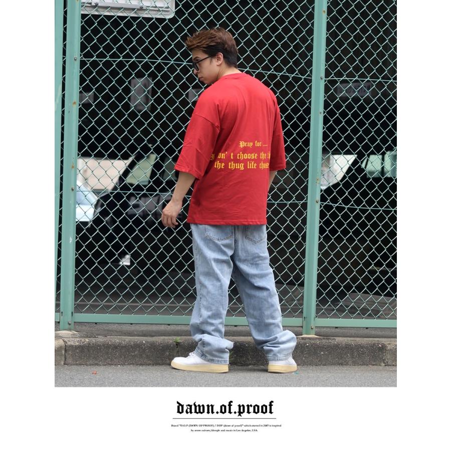 Tシャツ メンズ 半袖 大きいサイズ DOP オーバーサイズプリント ビッグシルエットTシャツ B系 ストリート系 ファッション |  | 08