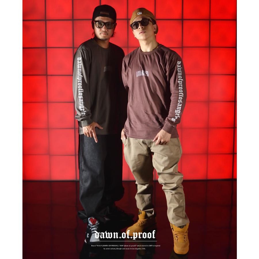 ロンT 長袖Tシャツ メンズ 大きいサイズ アーチロゴ 袖プリント オーバーサイズ DOP B系 ストリート ブランド | DOPE | 03