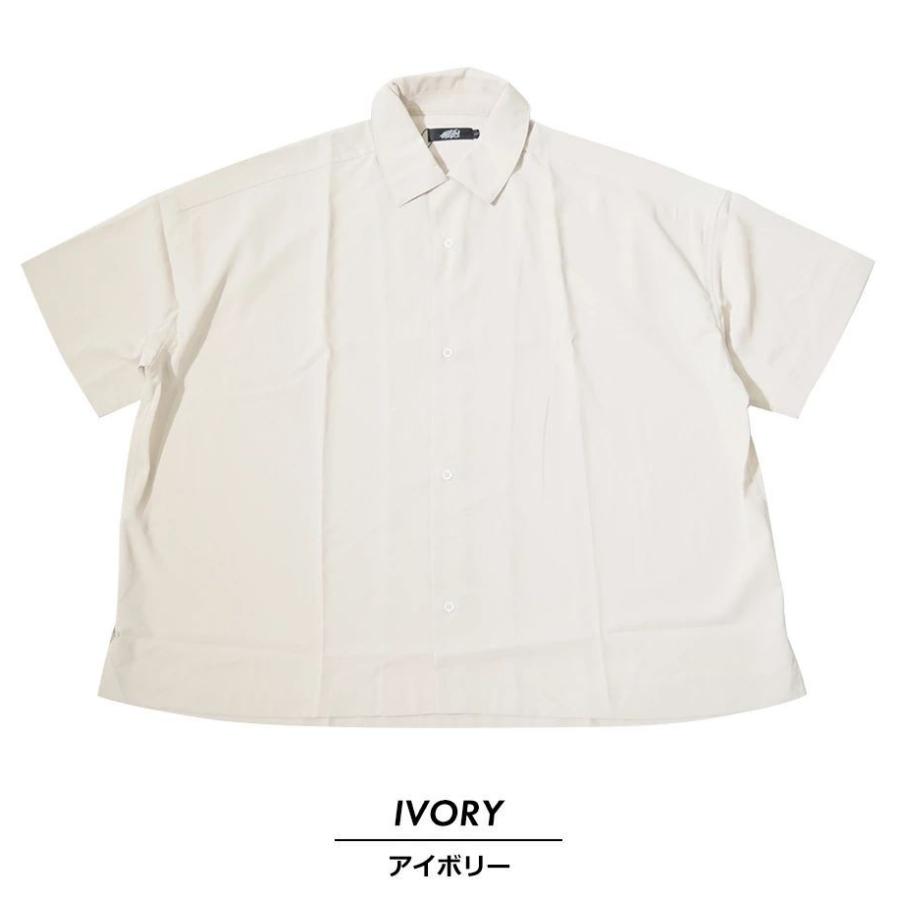 EYEDY アイディー 開襟シャツ メンズ 半袖 オープンカラー