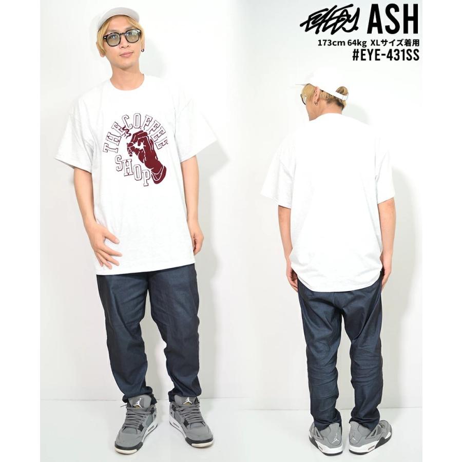 EYEDY アイディー Tシャツ メンズ 半袖 フロッキープリント ストリート系 ブランド EYE-431SS アッシュ |  | 02