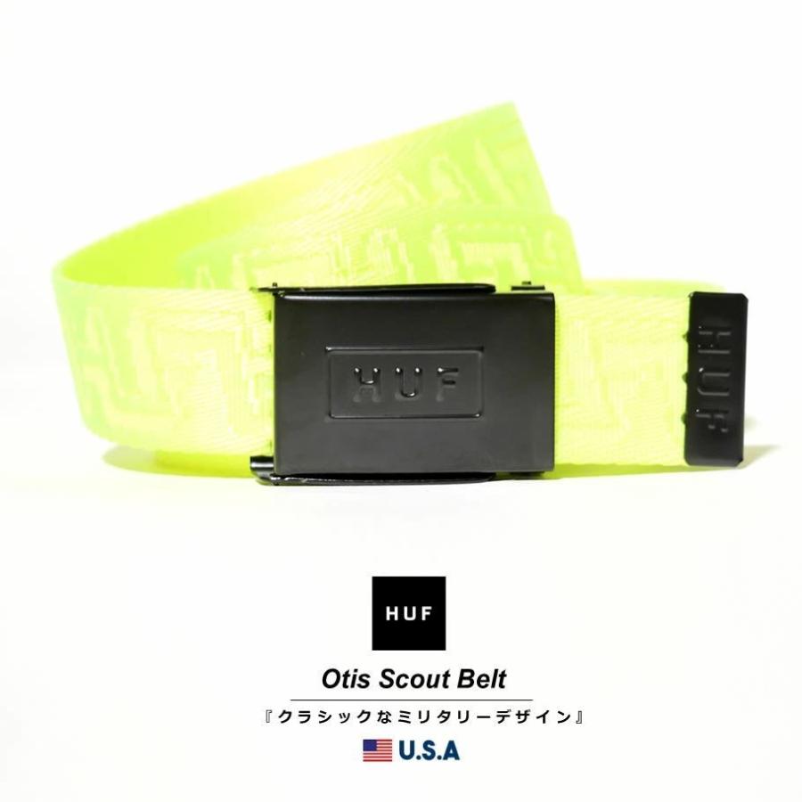 Huf ハフ ウェブベルト ガチャベルト Giベルト メンズ Usaモデル オーティススカウトベルト セーフティーイエロー Ac Fhat032 Deep B系 ストリートファッション 通販 Yahoo ショッピング