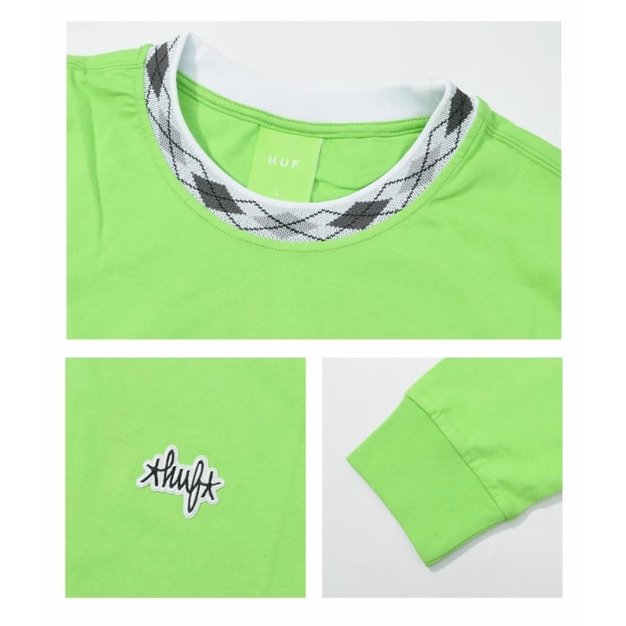 HUF ハフ ロンT 長袖Tシャツ メンズ コットンニット モックネック おしゃれ ブランド JACQUARD NECK LONG SLEEVE KNIT TOP | HUF | 04