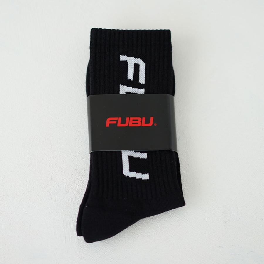 FUBU フブ クルーソックス メンズ ロング ブラック ホワイト FREE B系 ファッション HIPHOP ヒップホップ Y2K FAM-42903 | FUBU | 01