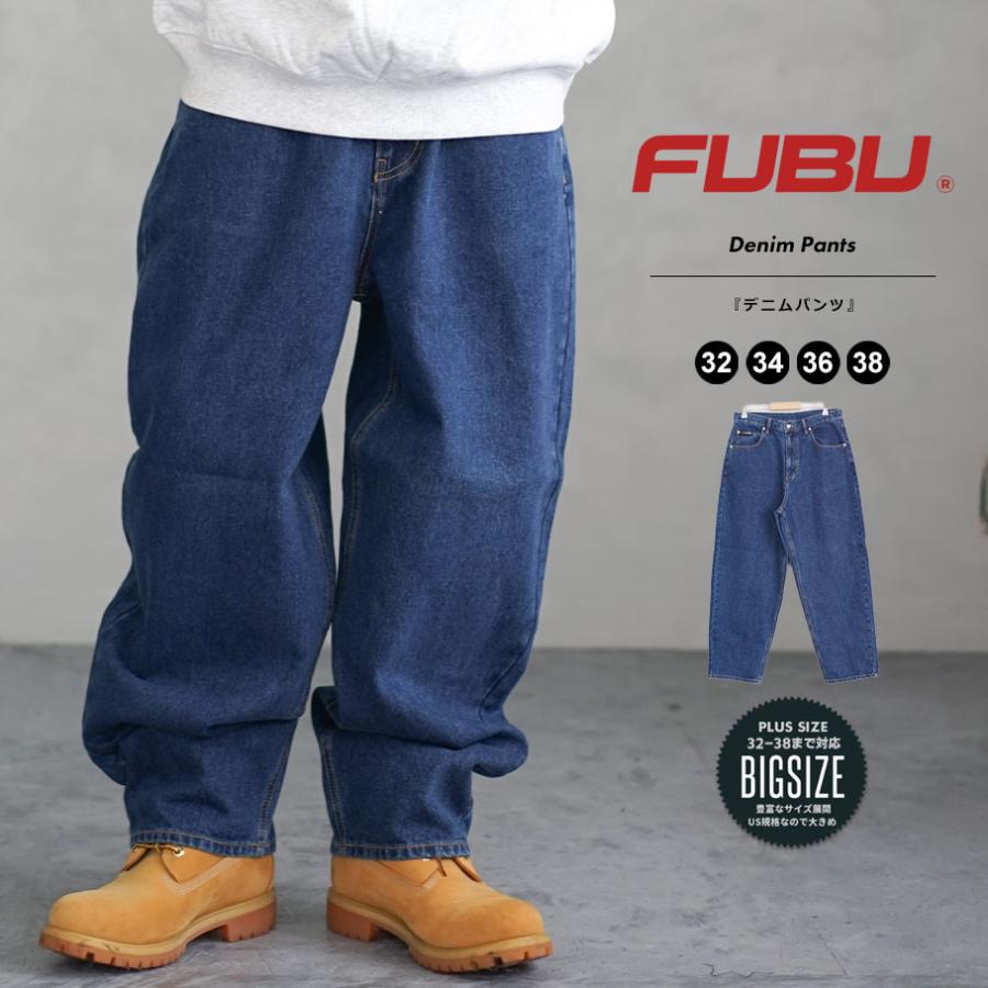 FUBU フブ デニムパンツ メンズ ロング ブルー 32 34 36 38 FUBU フブ デニムパンツ メンズ ロング ブルー 32 34 36 38