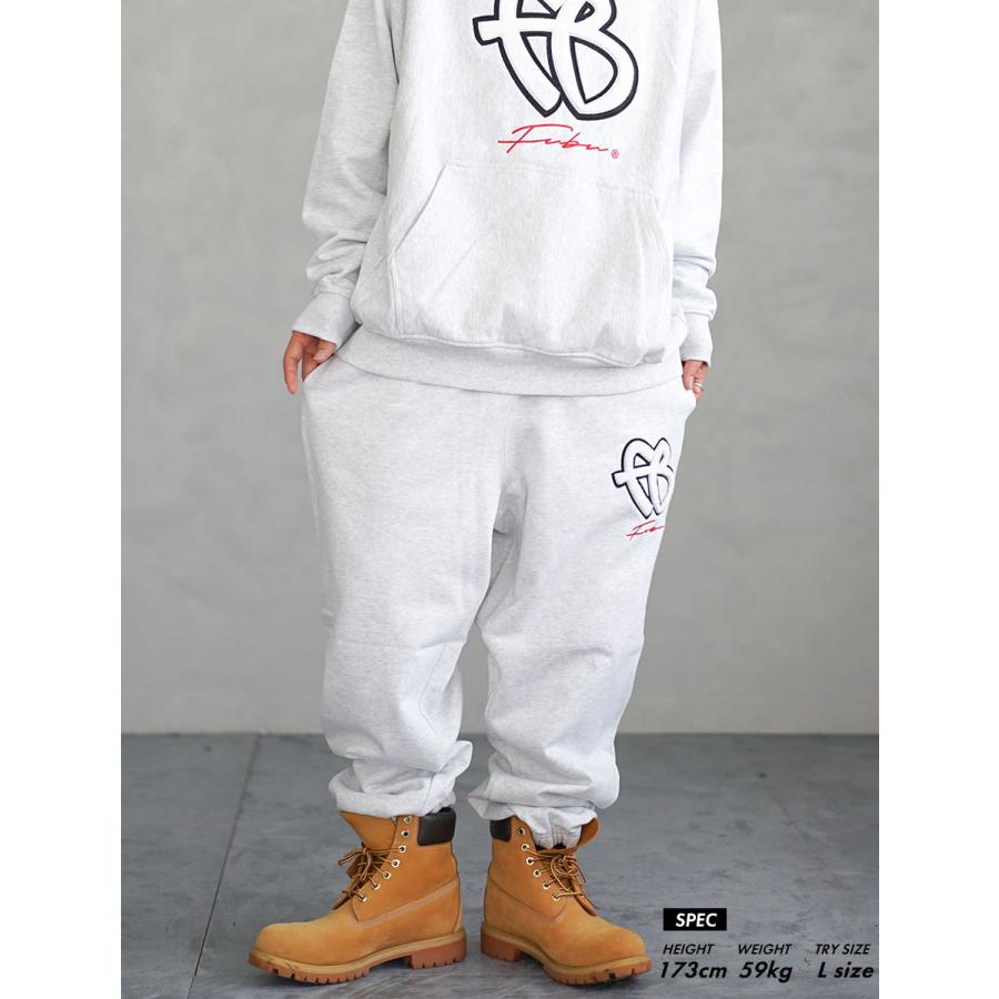FUBU（フブ） スウェットパンツ メンズ ロング 杢グレー M L XL 2XL