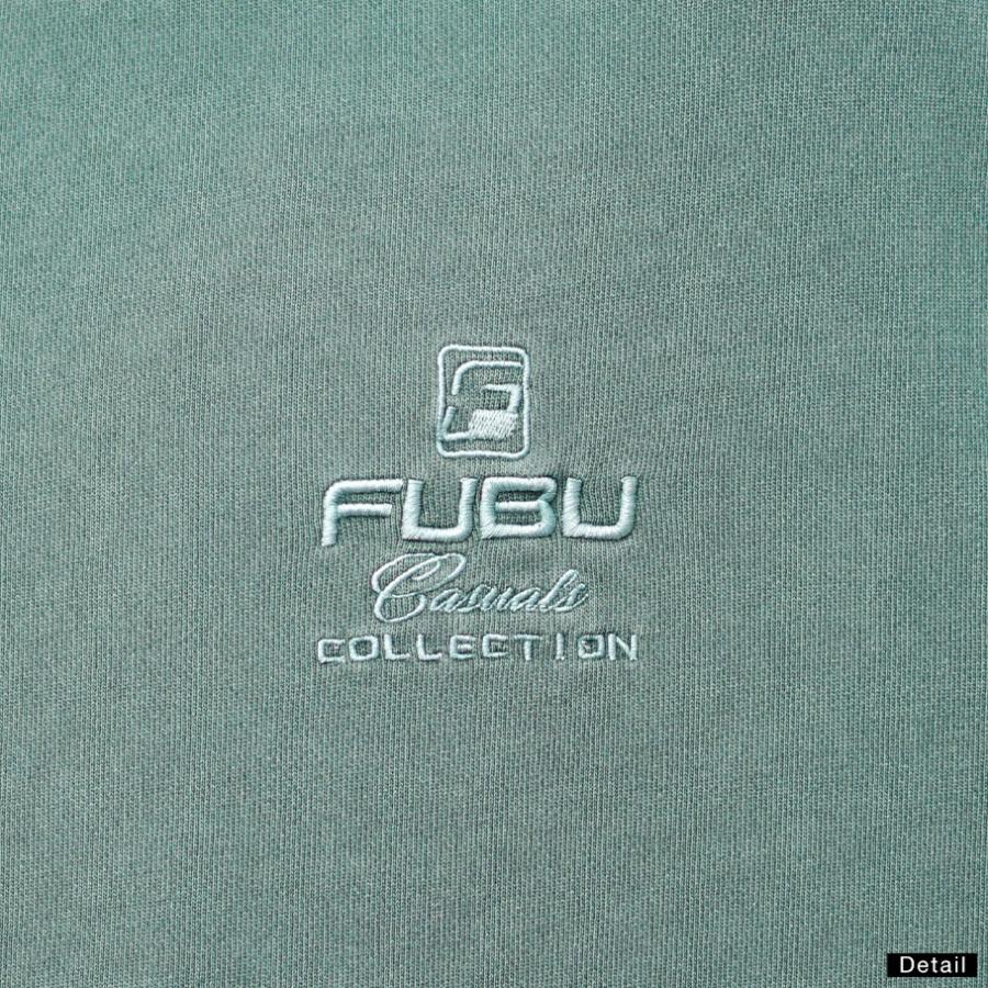 FUBU フブ トレーナー メンズ 裏毛 スウェット ピグメント ワッペン グリーン M L XL 2XL 大きいサイズ B系 ファッション HIPHOP ヒップホップ FAM-42701 | FUBU | 07