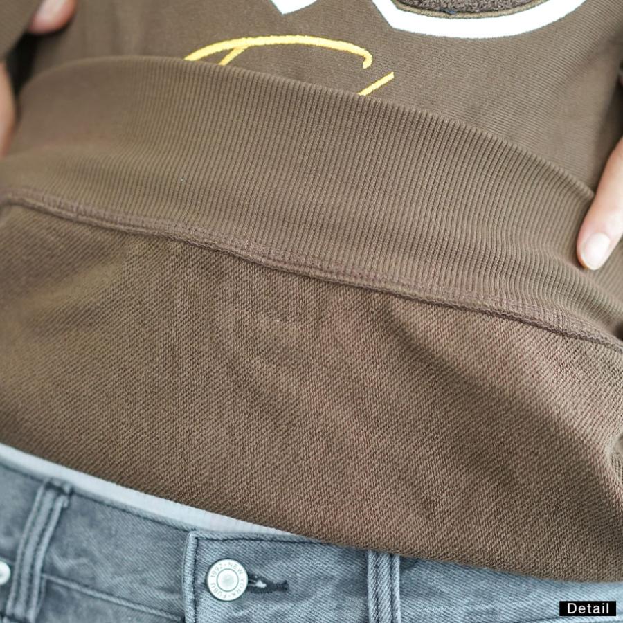 FUBU フブ パーカー プルオーバー メンズ 裏毛 スウェット 相良刺繍 ワッペン WAPPEN SWEAT ブラウン M L XL 2XL FAM-42704 | FUBU | 07