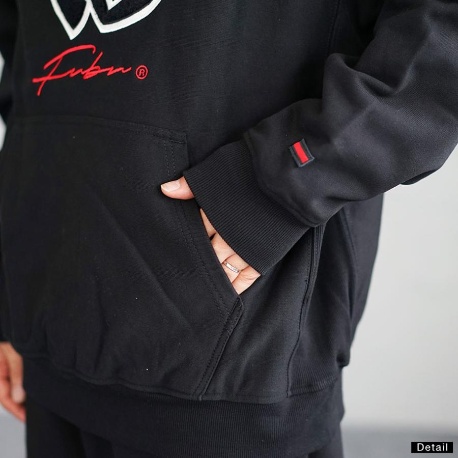 FUBU フブ パーカー プルオーバー メンズ 裏毛 スウェット 相良刺繍 ワッペン WAPPEN SWEAT ブラック M L XL 2XL FAM-42704 | FUBU | 06