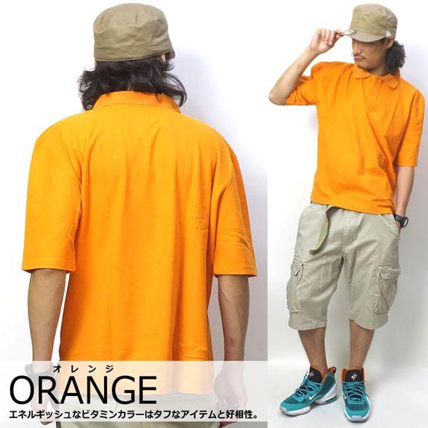 無地鹿の子ポロシャツ メンズ 半袖 大きいサイズ |  | 02