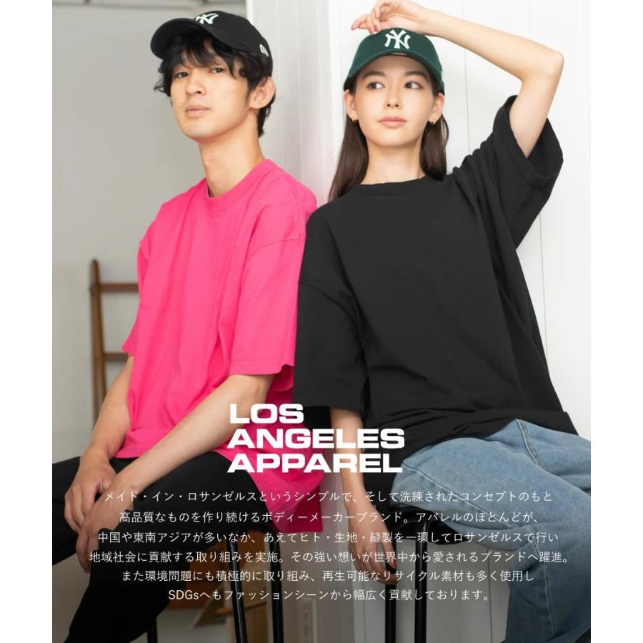 LOS ANGELES APPAREL ロサンゼルスアパレル Tシャツ 6.5オンス ガーメントダイ クルーネック 無地 ロスアパ おしゃれ ブランド メンズ レディース | LOS ANGELES APPAREL | 12