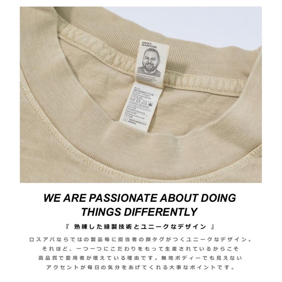 LOS ANGELES APPAREL ロサンゼルスアパレル Tシャツ 6.5オンス ピグメントダイ クルーネック 無地 ロスアパ おしゃれ ブランド メンズ レディース | LOS ANGELES APPAREL | 17