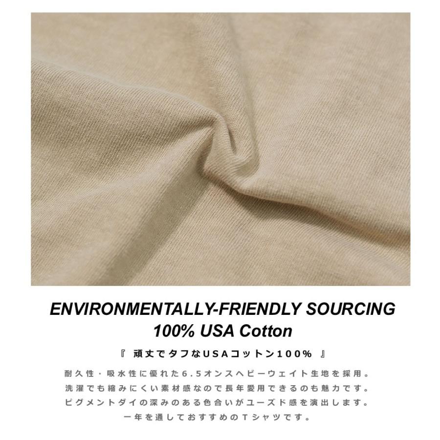 LOS ANGELES APPAREL ロサンゼルスアパレル Tシャツ 6.5オンス ピグメントダイ クルーネック 無地 ロスアパ おしゃれ ブランド メンズ レディース | LOS ANGELES APPAREL | 18