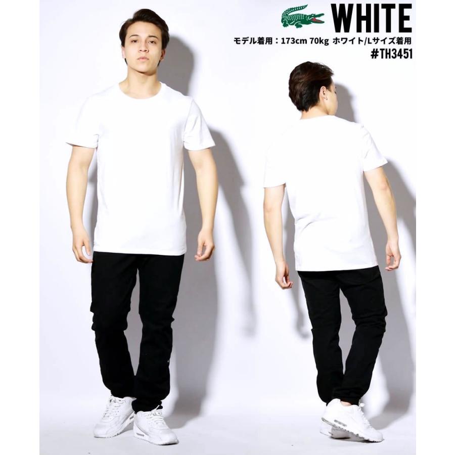 LACOSTE ラコステ Tシャツ インナー アンダーウェア メンズ レディース 半袖 薄手 クルーネック スリムフィット ロゴ ワンポイント Plain T-Shirts USA企画 | LACOSTE | 06