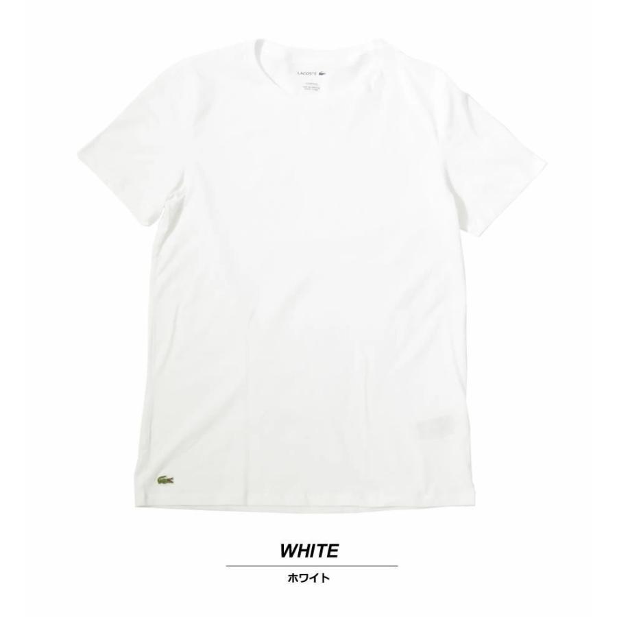 LACOSTE ラコステ Tシャツ インナー アンダーウェア メンズ レディース 半袖 薄手 Vネック スリムフィット ロゴ ワンポイント Plain T-Shirts USA企画｜deep｜02