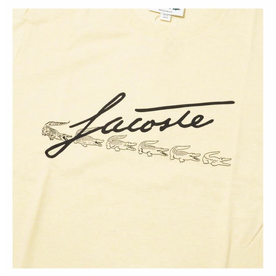 LACOSTE ラコステ Tシャツ メンズ 半袖 Men's Signature And Crocodile Print Crew Neck Cotton T-Shirt TH2054 USA企画｜deep｜05