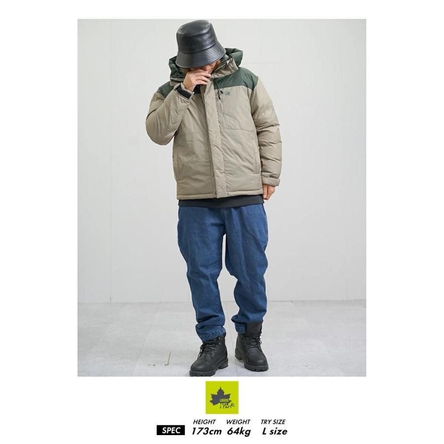 LOGOS PARK ロゴス パーク 中綿ダウンジャケット メンズ アウター フード付き 断熱中綿 3433-3355 ベージュ | LOGOS | 04