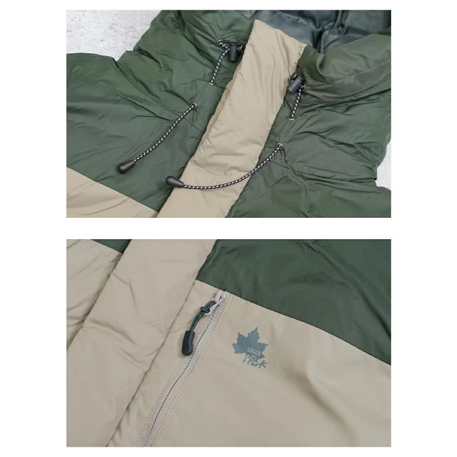 LOGOS PARK ロゴス パーク 中綿ダウンジャケット メンズ アウター フード付き 断熱中綿 3433-3355 ベージュ | LOGOS | 07