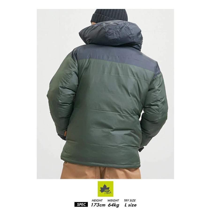 LOGOS PARK ロゴス パーク 中綿ダウンジャケット メンズ アウター フード付き 断熱中綿 3433-3355 カーキ | LOGOS | 03