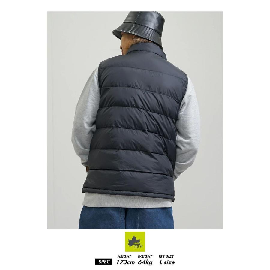 LOGOS PARK ロゴス パーク 中綿ダウンベスト メンズ アウター スタンドカラー 断熱中綿 3433-3354 ブラック | LOGOS | 03