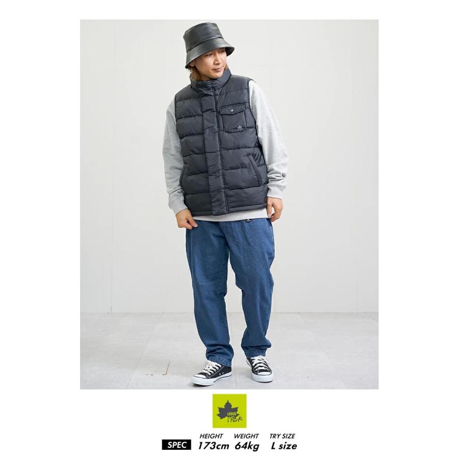 LOGOS PARK ロゴス パーク 中綿ダウンベスト メンズ アウター スタンドカラー 断熱中綿 3433-3354 ブラック | LOGOS | 04