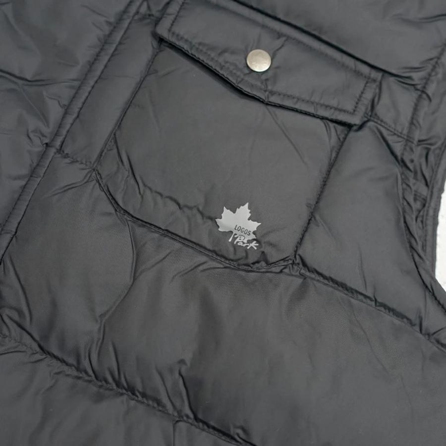 LOGOS PARK ロゴス パーク 中綿ダウンベスト メンズ アウター スタンドカラー 断熱中綿 3433-3354 ブラック | LOGOS | 08