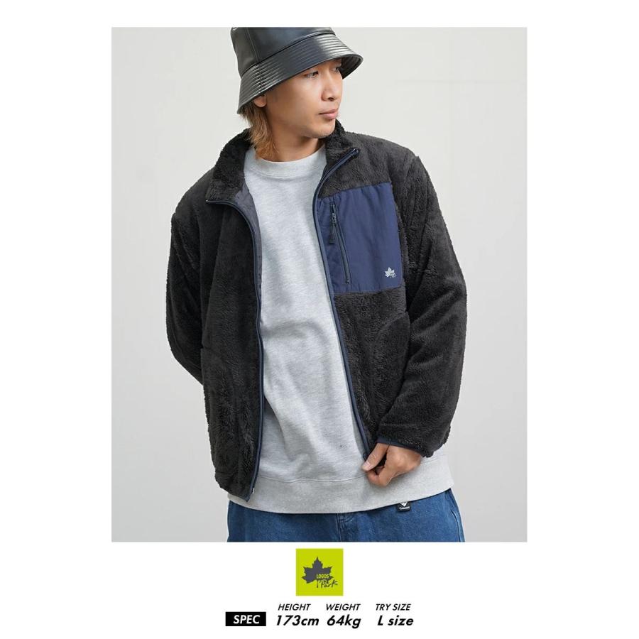 LOGOS PARK ロゴス パーク ボアブルゾン ジャケット メンズ 3433-3361 ブラック | LOGOS | 02