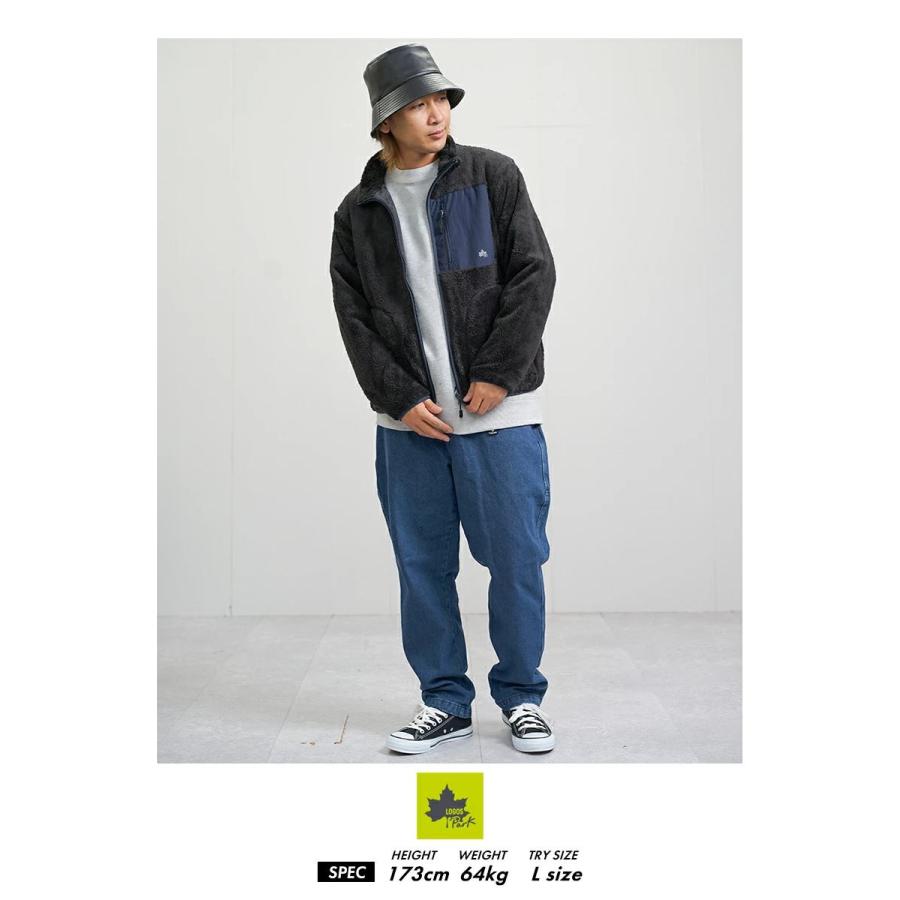LOGOS PARK ロゴス パーク ボアブルゾン ジャケット メンズ 3433-3361 ブラック | LOGOS | 04