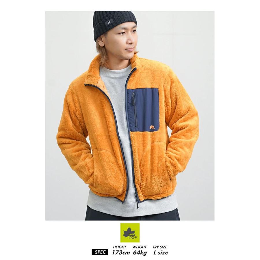 LOGOS PARK ロゴス パーク ボアブルゾン ジャケット メンズ 3433-3361 イエロー | LOGOS | 02