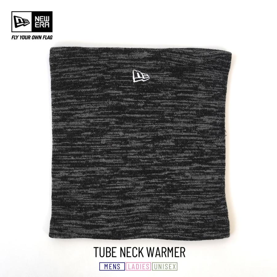 ニューエラ ネックウォーマー 2WAY スヌード メンズ レディース NEW ERA チューブネックウォーマー ブラック×杢ミディアムグレー 11321537 | NEW ERA