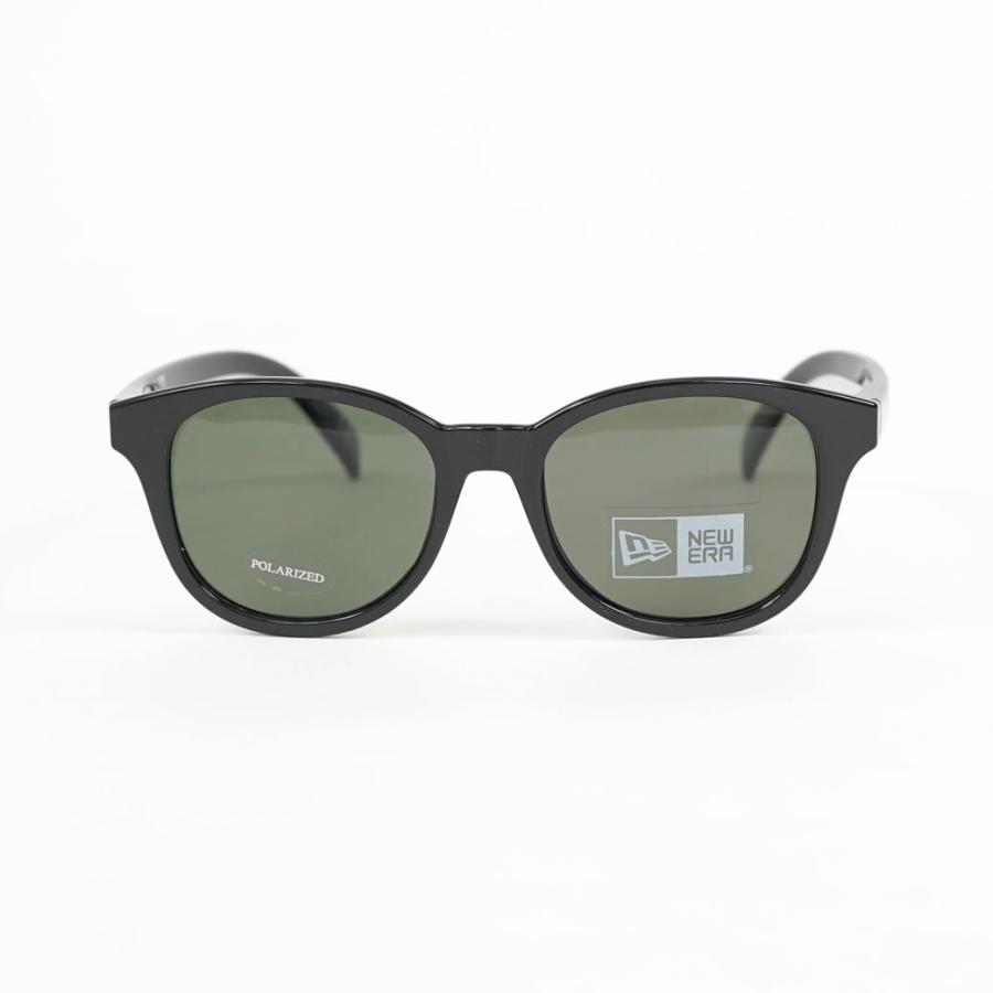 ニューエラ  サングラス メンズ レディース NEWERA ボストン スクエアレンズ シャイニーブラックフレーム グリーンポラライズドレンズ 13517752 | NEW ERA | 02