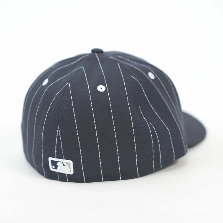 ニューエラ キャップ 帽子 メンズ レディース NEW ERA LP 59FIFTY 5950 MLB Pinstripe ニューヨーク・ヤンキース ネイビー | NEW ERA | 04