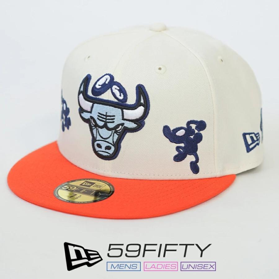 ニューエラ キャップ 帽子 メンズ レディース NEW ERA 59FIFTY 5950 COIN PARKING DELIVERY コラボ シカゴ・ブルズ ワインコーク セーフティオレンジバイザー | NEW ERA