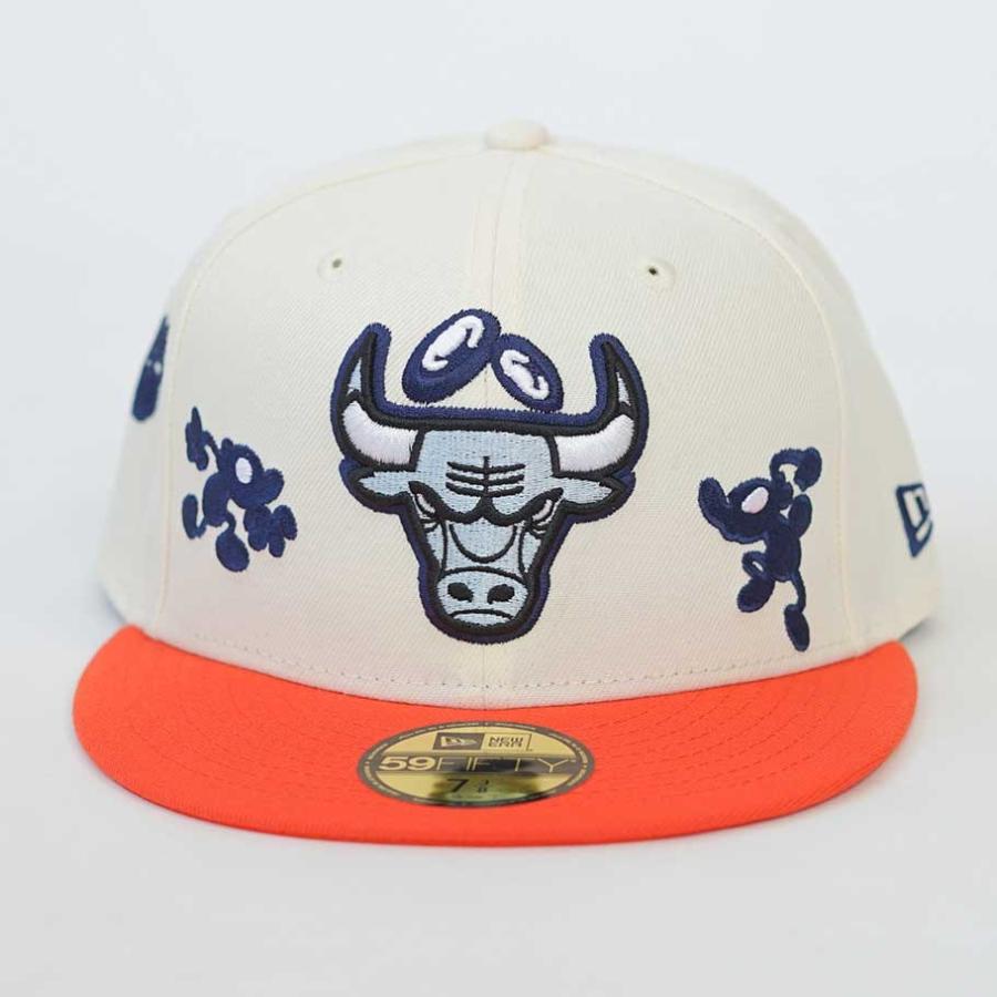 ニューエラ キャップ 帽子 メンズ レディース NEW ERA 59FIFTY 5950 COIN PARKING DELIVERY コラボ シカゴ・ブルズ ワインコーク セーフティオレンジバイザー | NEW ERA | 02
