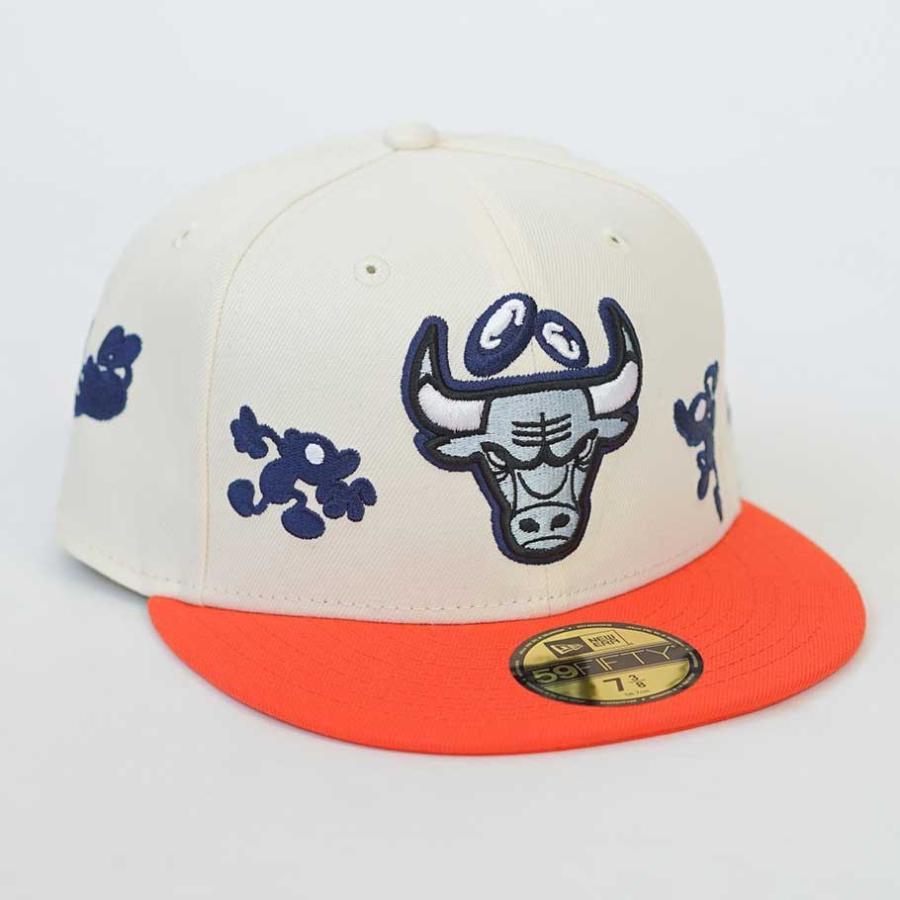 ニューエラ キャップ 帽子 メンズ レディース NEW ERA 59FIFTY 5950 COIN PARKING DELIVERY コラボ シカゴ・ブルズ ワインコーク セーフティオレンジバイザー | NEW ERA | 03
