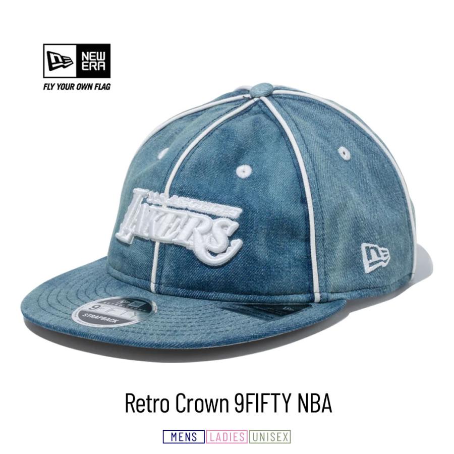 ニューエラ キャップ 帽子 メンズ レディース NEW ERA RC 9FIFTY 950 Retro Series NBA ロサンゼルス・レイカーズ ウォッシュドデニム | NEW ERA