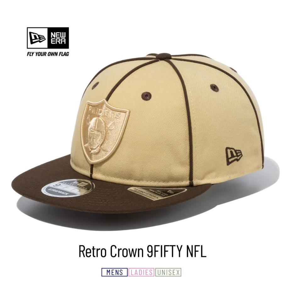ニューエラ キャップ 帽子 メンズ レディース NEW ERA RC 9FIFTY 950 Retro Series NFL ラスベガス・レイダース べガスゴールド/ウォルナット×トミータン | NEW ERA